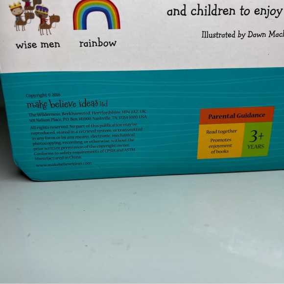 Hardcover Board Book The Look and Tell Bible: Bible Stories Rebus Dawn Machell - Picture 5 of 9